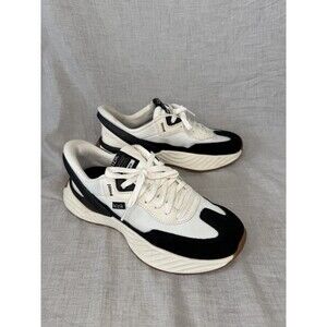 Kizik Monaco White Black Hands-Free Slip in/on Shoes Womens size 9 Athleisure